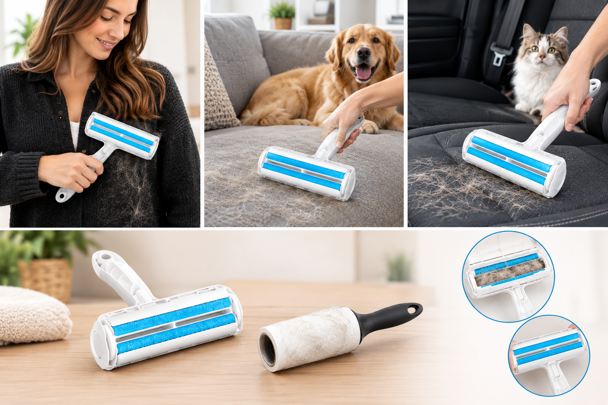 FurBuster™ – The All-Surface Pet Hair Remover Roller